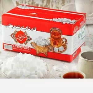 قند شکسته غزنوی و سفید برفی کارتن3کیلوگرم