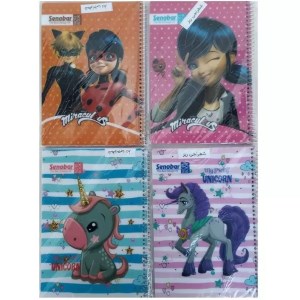 دفتر سیمی شطرنجی ریز 50 برگ ترنم