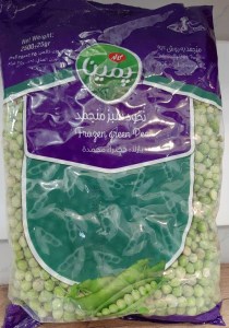 نخود سبز منجمد کاله پمینا فله 2.5 کیلو