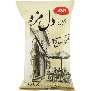چیپس دل مزه فلفل سیاه مزمز 90گرم