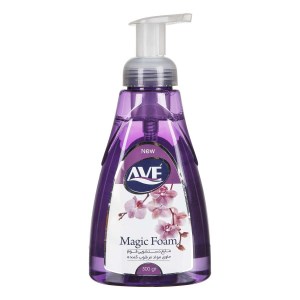 فوم دستشویی اوه 500 گرم مثلثی بنفش حاوی الوئه ورا