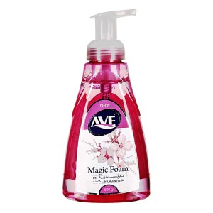 فوم دستشویی اوه 500 گرم مثلثی صورتی حاوی الوئه ورا