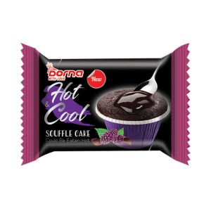 هات کول کیک براونی با مغزی کرم تمشک درنا 65 گرم24 عددی