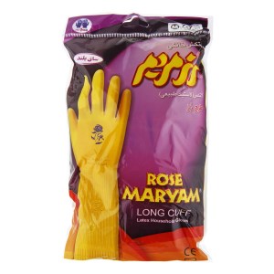 دستکش ساق بلندسایز M رز مریم