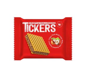 ویفر تیکرز کاکائو فندق تکه های فندق 32عددی