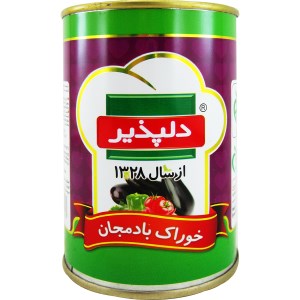 کنسرو بادمجان دلپذیر قوطی 410گرم