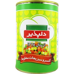 کنسرو مخلوط سبزیجات دلپذیر 420 گرم