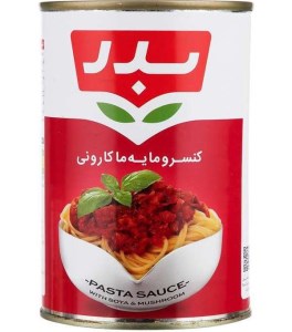 کنسرو مایه ماکارونی بدر 420 گرمی
