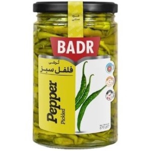 ترشی فلفل سبز بدر 570گرمی
