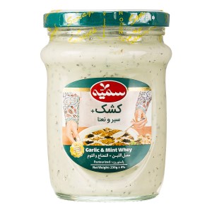 کشک سیر و نعناع سمیه شیشه 230گرم