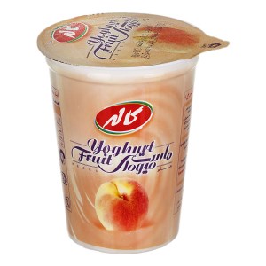 ماست میوه ای هلو 450 گرم کاله