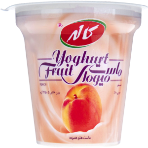 ماست میوه ای هلو 125 گرم کاله