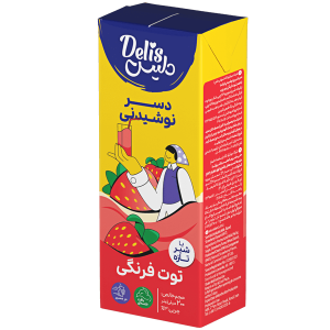 دسر نوشیدنی توت فرنگی دلیس کاله 200 میل