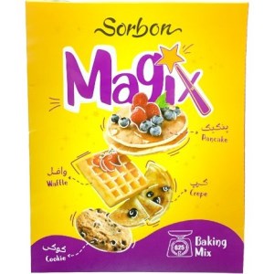 پودر نیمه آماده پنکیک ،وافل ،کرپ ،کوکی مجیکس سوربن 625 گرم