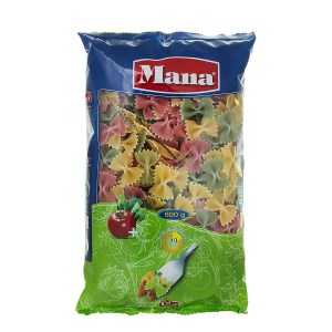 ماکارونی فرمی مانا پروانه سبزیجات 500گرم