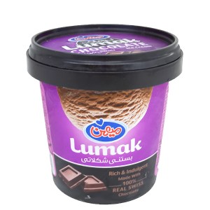 بستنی لیوانی میهن شکلاتی لوماک