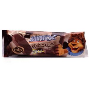 بستنی شیری شکلاتی میهن چوبی میلکی