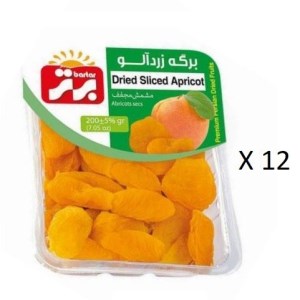 برگه زردالو 200گرم برتر سیل وکیوم