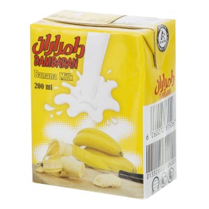 شیر موز نیم چرب دامداران 200استریل