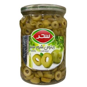 زیتون اسلایس شده سبز سحر 630 گرم