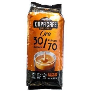 پودر قهوه رست شده کوپا 30درصد روبیکا 70درصد روبوستا