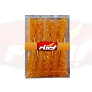 نبات چوبی زعفرانی ظرف کریستال بزرگ فردین