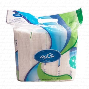 دستمال اقتصادی 300 برگ شکوه 4 عددی