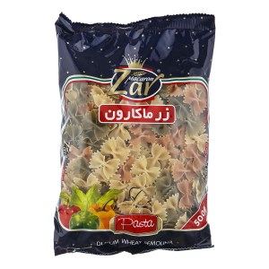فرمی زر ماکارون پروانه ای سبزیجات 500 گرم