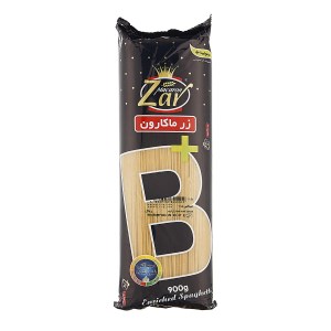 ماکارونی رشته ای زر 900 گرم قطر1.5 (غنی شده باویتامین های گروه ب)