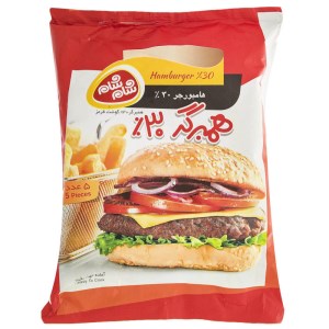 همبرگر معمولی شام شام 30%گوشت 5عددی