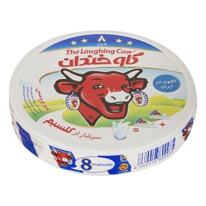 پنیر پروسس مثلثی روزانه 8تیکه گاو خندان