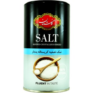 نمک تصفیه کریستاله ید دار 500 گرم گلستان پت