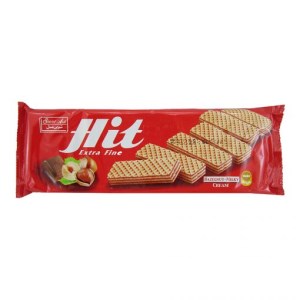 ویفر با کرم فندق شیرین عسل هیت 150گرم 18عددی