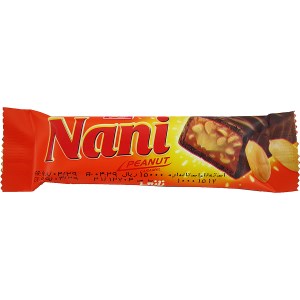 نانی کاراملی بادام زمینی 40گرم 24 عددی