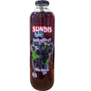 ساندیس شیشه انگور قرمز 1لیتری