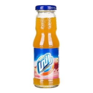 ابمیوه رانی هلو شیشه 200 سی سی