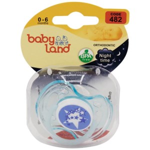 پستانک بی بی لند pcالنا فندقی شفاف سایز1 0تا6ماه