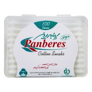 گوش پاک کن پنبه ریز مکعبی 100 عددی