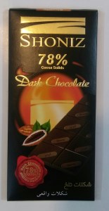 شکلات تلخ تبلتی شونیز 78%