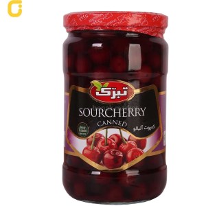 کمپوت البالو تبرک شیشه 670گرم