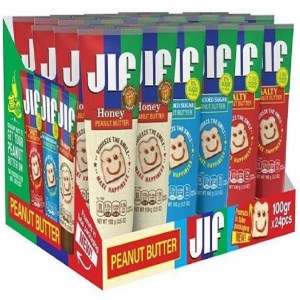 کره بادام زمینی عسلی تیوپی جی ال اف 100 گرم