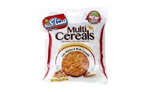 بیسکویت سبوسدار ستاک چند غله ساده مولتی کرال بسته 800گرم