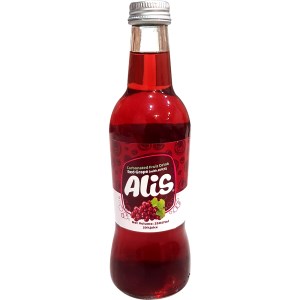 ابمیوه گازدار انگور عالیس شیشه 250سی سی