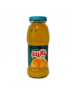 ابمیوه طبیعی پرتقالی عالیس شیشه 200 سی سی