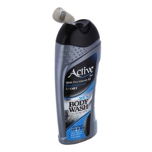 شامپو بدن اکتیو اقایان 400 گرم نقره ای ای(حاوی دئودرانت)