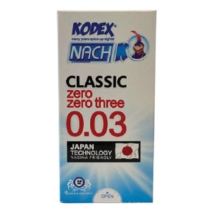 کاندوم کدکس کلاسیک 30 میکرون 12 عددی