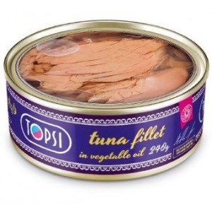 تن ماهی شفاف قزل 240 گرم تاپسی(*)