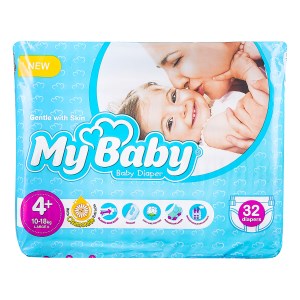 پوشک مای بیبی سایز4+اقتصادی 32عدد
