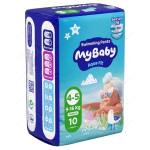 پوشک شورتی استخری مای بیبی سایز 4.5 متوسط 10 عددی