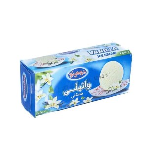 بستنی وانیلی دو مینو 1 لیتر جعبه ای